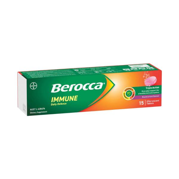 Berocca Immune Effervescent Blackcurrant | 15 pack