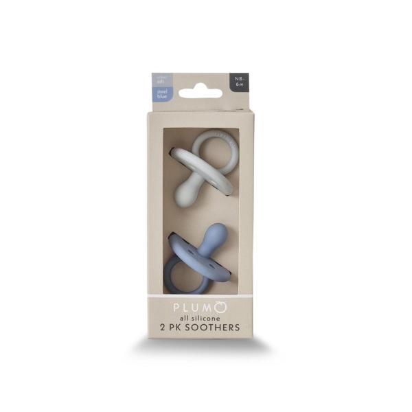 Silicone Soother Steel Blue / Ash