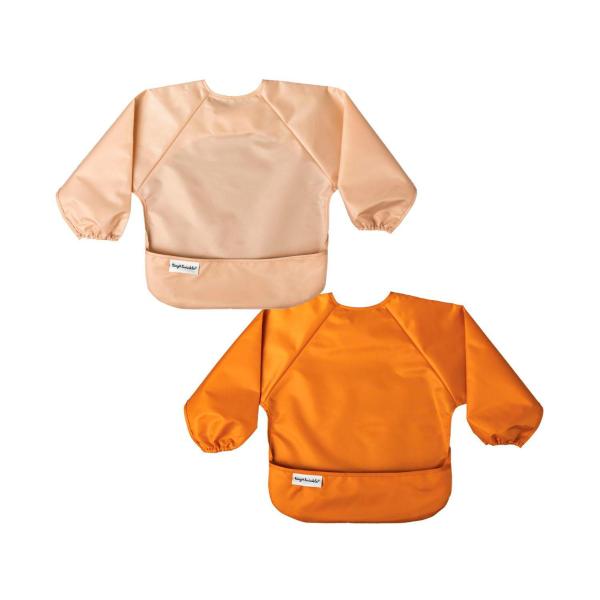 Long Sleeve Bib Toddler Sand Cinnamon