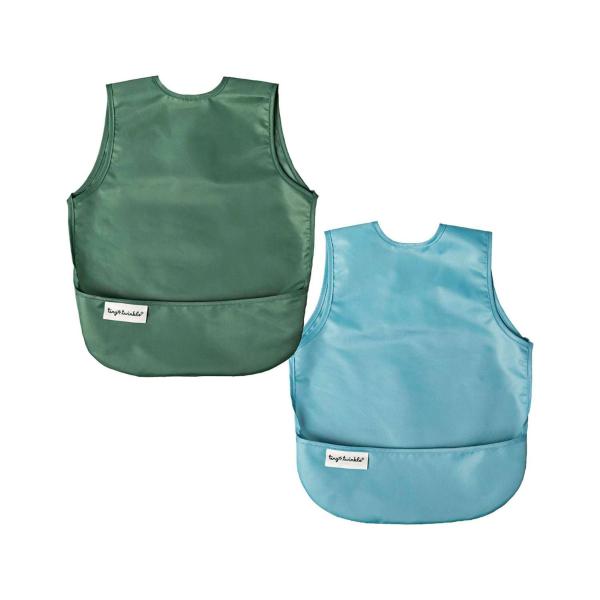 Apron Bib Toddler Slate & Olive