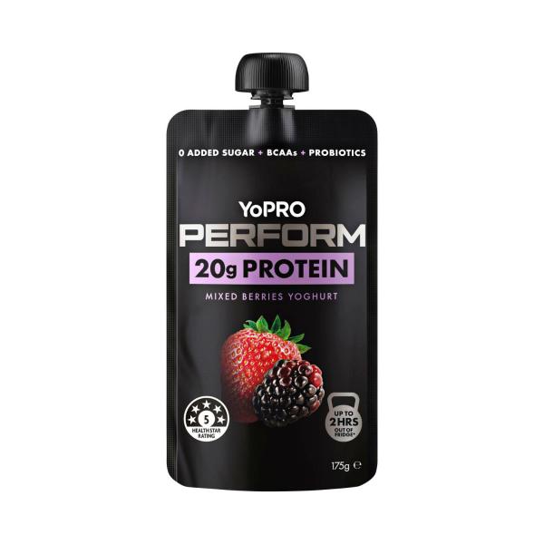 Perform High Protein Yoghurt Pouch No Added Sugar Mixed Berries
