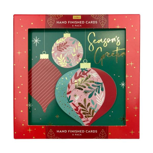 Buy Coles Hand Made Christmas Cards 6PACK