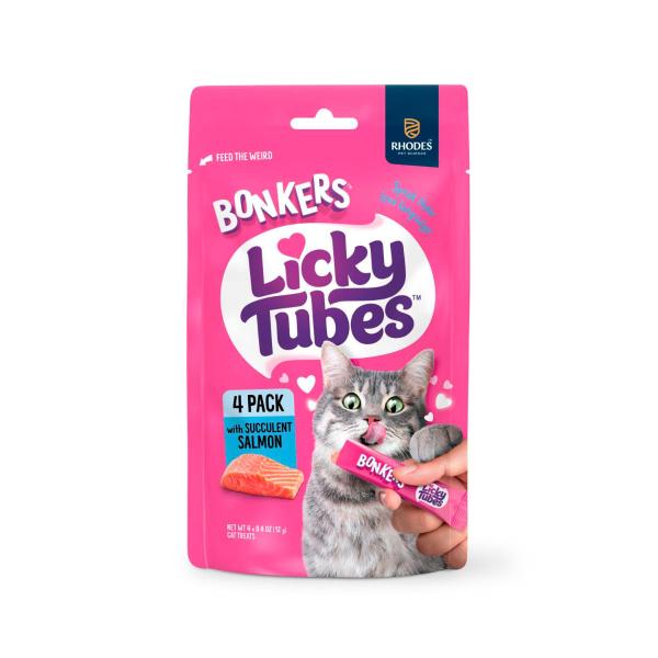 Bonkers Cat Treats Salmon 4 Pack | 48g – Coles