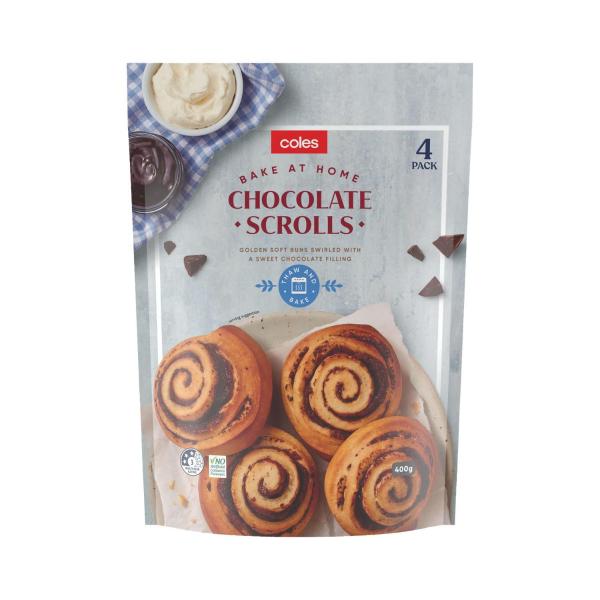 Bake At Home Chocolate Scrolls 4 Pack