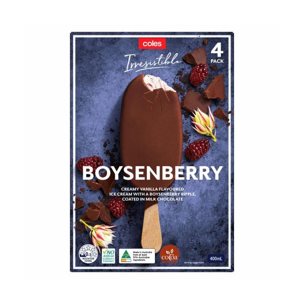 Irresistable Boysenberry Sticks 4 Pack