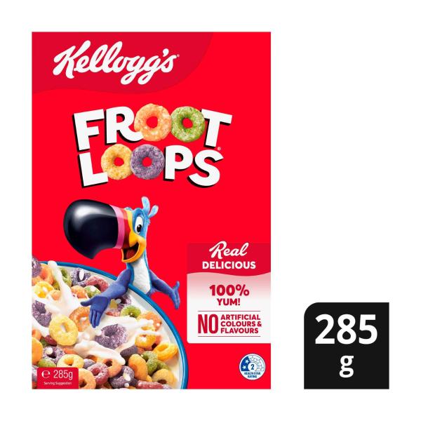 Kellogg's Froot Loops Breakfast Cereal 285g product image