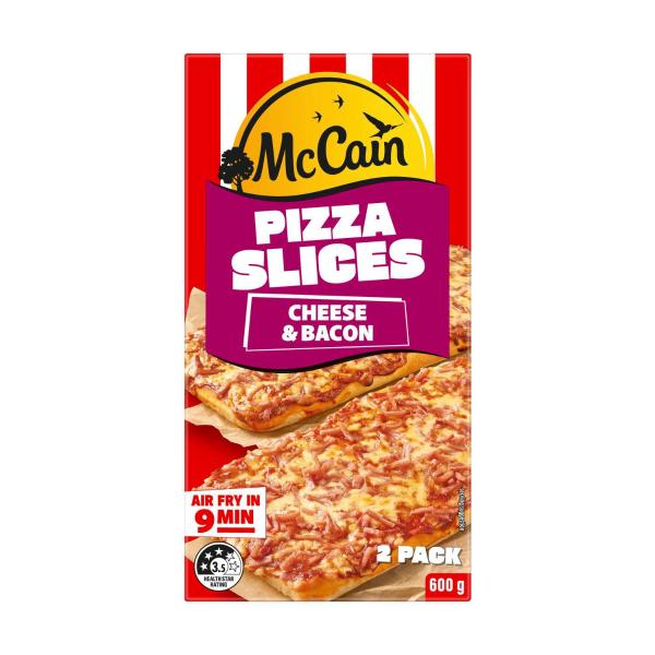 Cheese & Bacon Pizza Slices 2 Pack