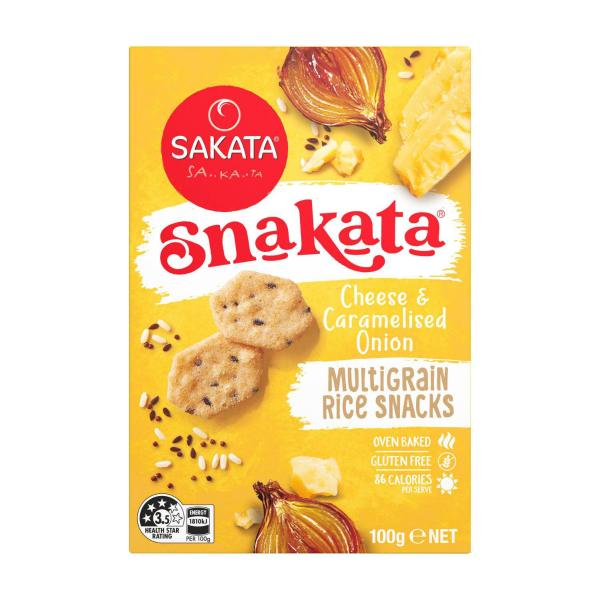 Rice Snack Crackers Cheese & Onion Multigrain