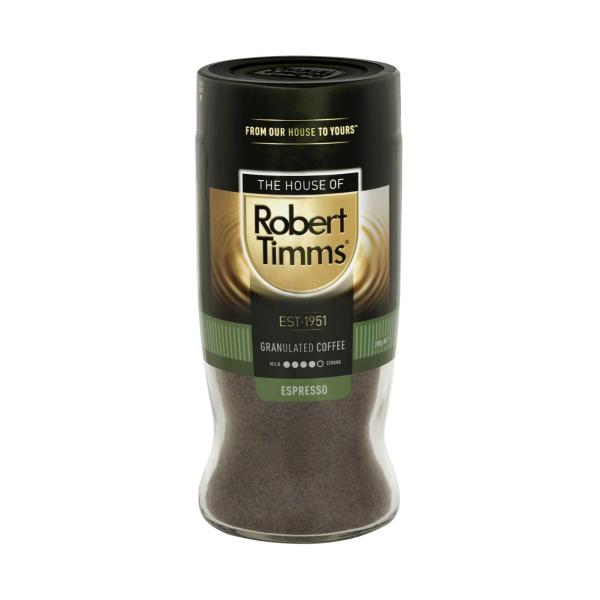 Robert Timms Premium Espresso Extra Dark Roasted Granulated Coffee 200g product image