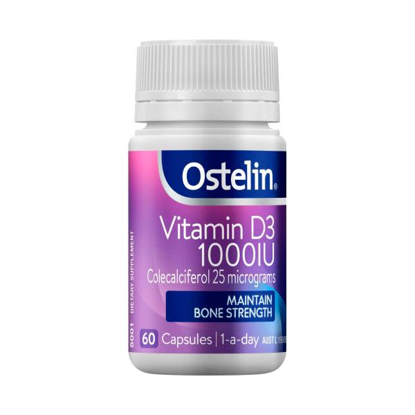 Vitamin D 1000iu D3 Capsules For Bones + Immunity