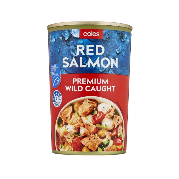 Coles Salmon Red 415g product image