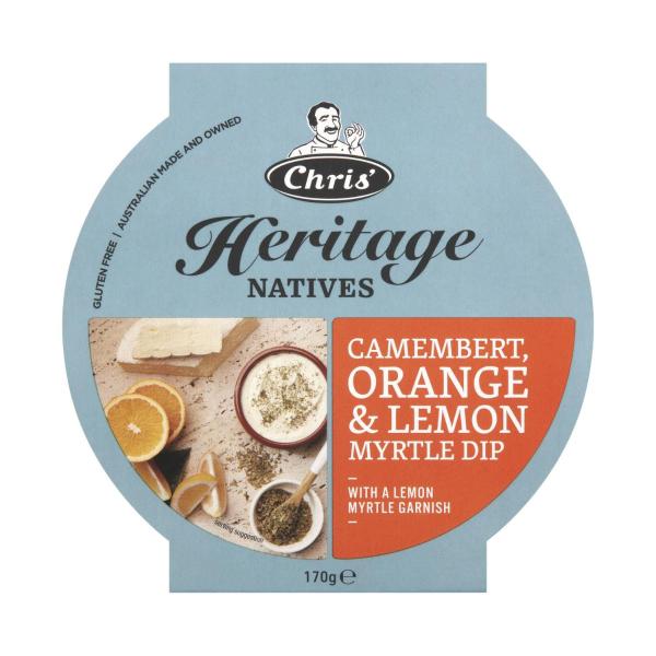 Heritage Camembert Orange & Lemon Myrtle Dip