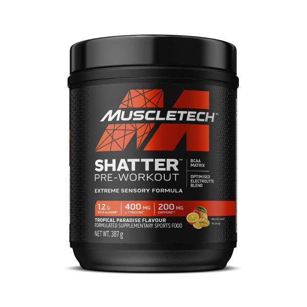 Muscletech Shatter 30 Servings Tropical Paradise 387g product image