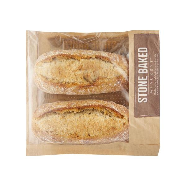 Stone Baked By Laurent Light Rye Sub Rolls Oc
