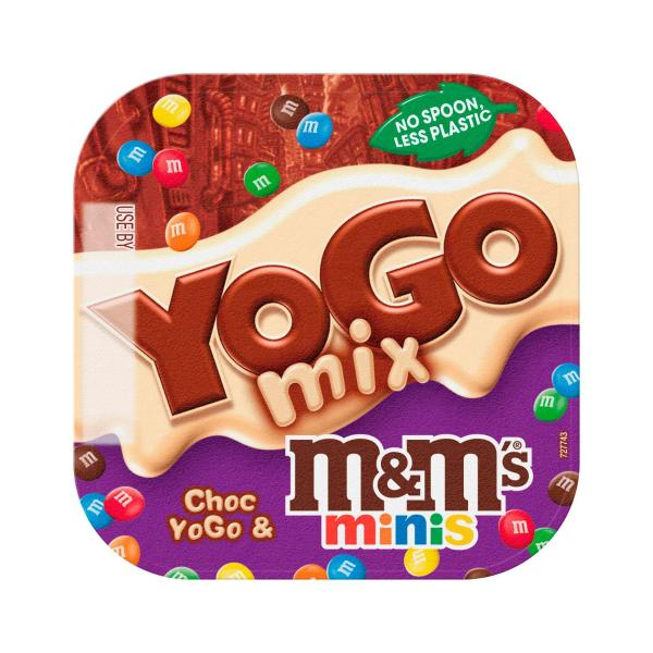 YoGo Mix Chocolate Custard & Mini M&M's Dessert Snack 150g product image