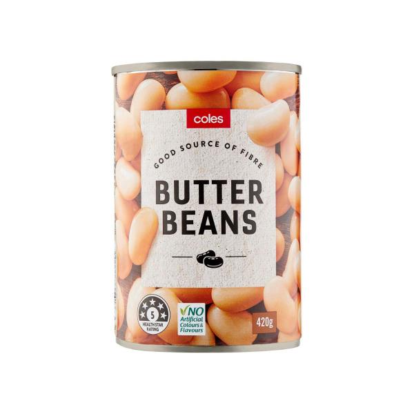 Coles Butter Beans 420g product image