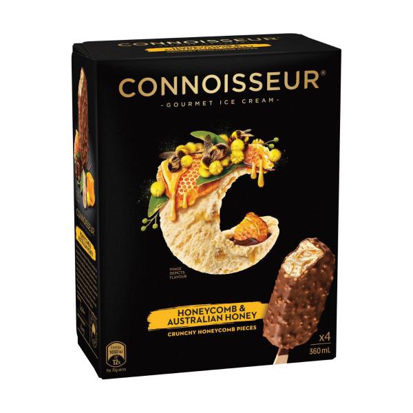 Honeycomb & Australian Honey Ice Cream Sticks 4 Pack
