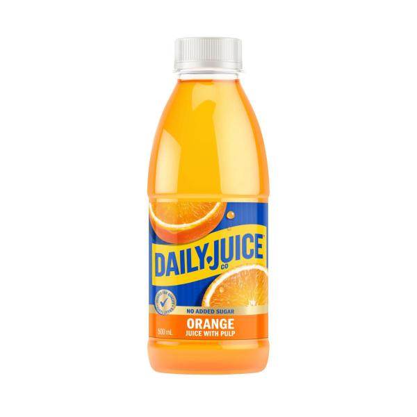 Daily Juice No Added Sugar Pulpy Orange Juice 500mL product image