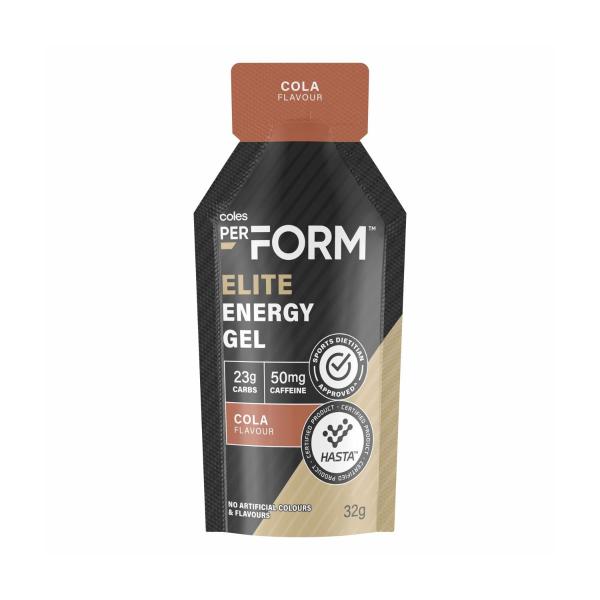 Coles Perform Elite Energy Gel Cola 32g product image