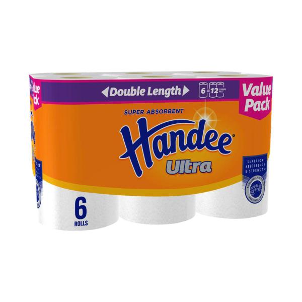 Bulk Handee Ultra Double Length Paper Towel 6 Pack product image