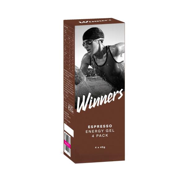 Winners Energy Gel Espresso 4 Pack 180g