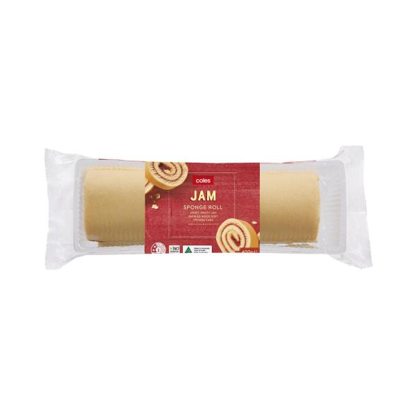Coles Jam Sponge Roll 400g product image