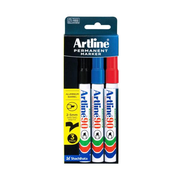 90 Permanent Markers Black