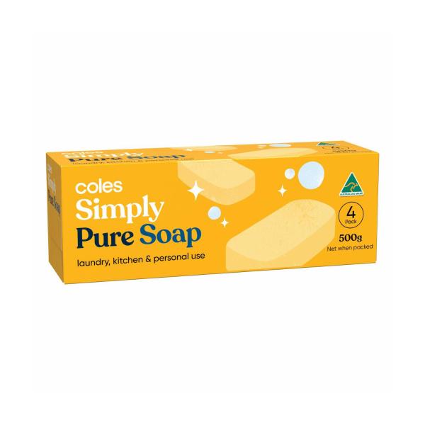 Coles Simply Laundry Soap 4 Pack product image