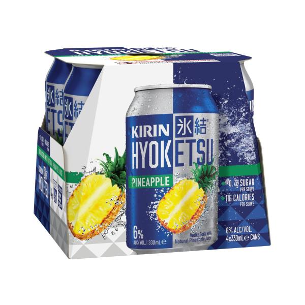 Buy Kirin Hyoketsu Pineapple Can 330ml 4 Pack | Coles