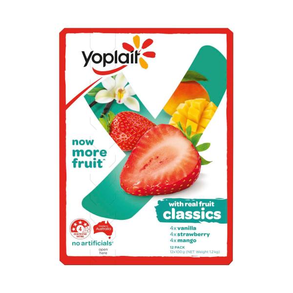 Multi Flavoured Classic Yoghurt 12 X100g