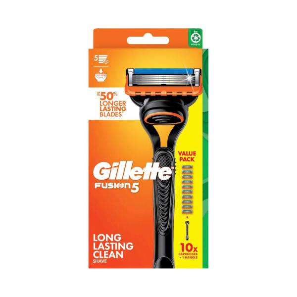 Fusion 5 Razor Kit With 10 Refill Blades