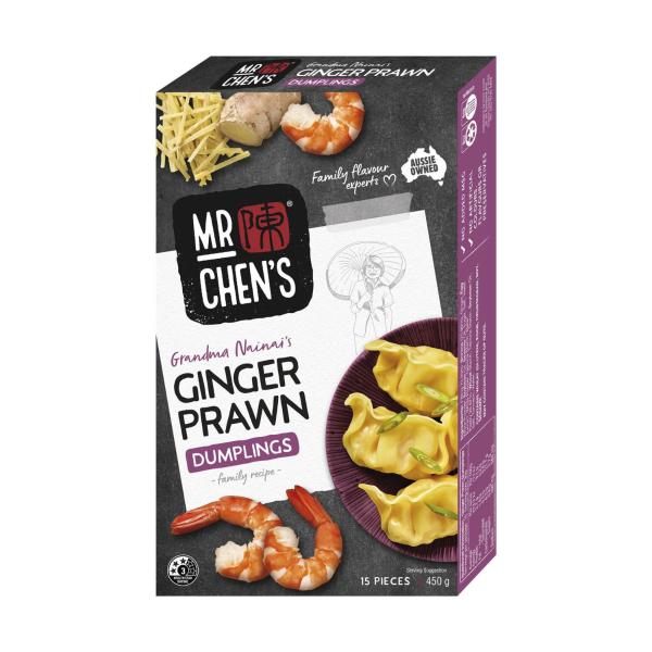 Mr Chen's Ginger Prawn Dumplings 450g