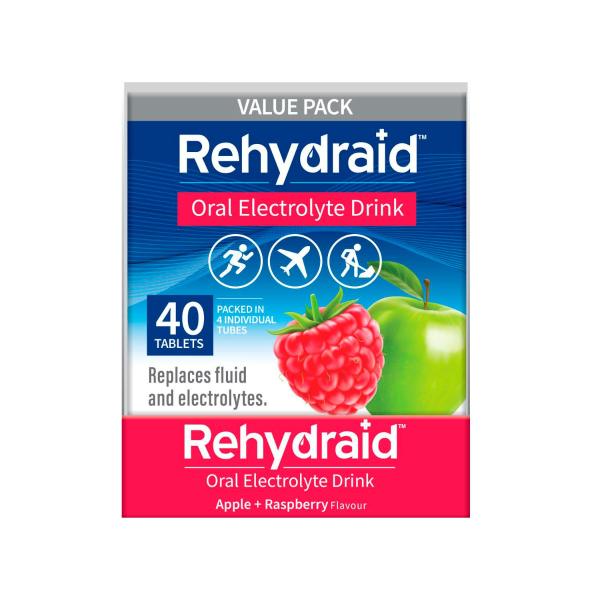 Electrolyte Effervescent Tablets Apple Raspberry
