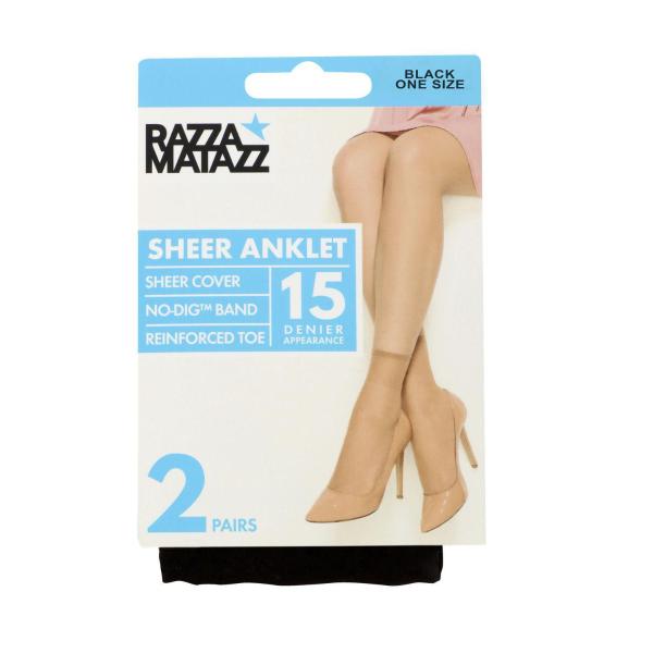 Value Anklet Socks Black
