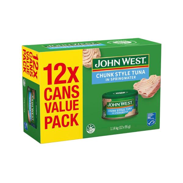 John West Tuna Springwater Value Pack 12 Pack product image