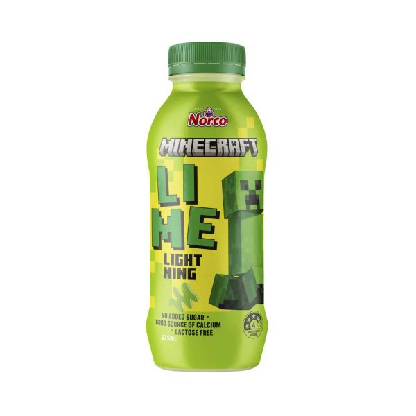 Buy Minecraft Minecraft Lime Lighting Flavoured Milk 375mL | Coles