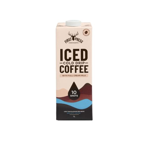 First Press iced cold drip coffee with milk: 75% off at Coles