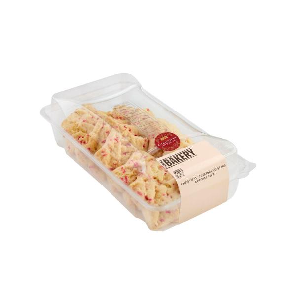 Christmas Shortbread Stars With Red Sprinkles