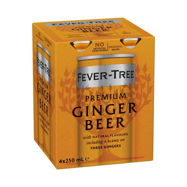 Fever-Tree Premium Ginger Beer 4x250ml 1L product image