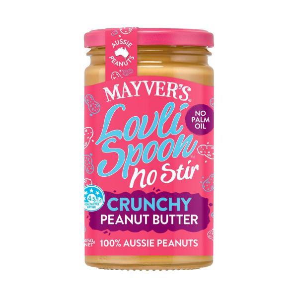 Mayver's Lovli Spoon Crunchy Peanut Butter | 450g – Coles