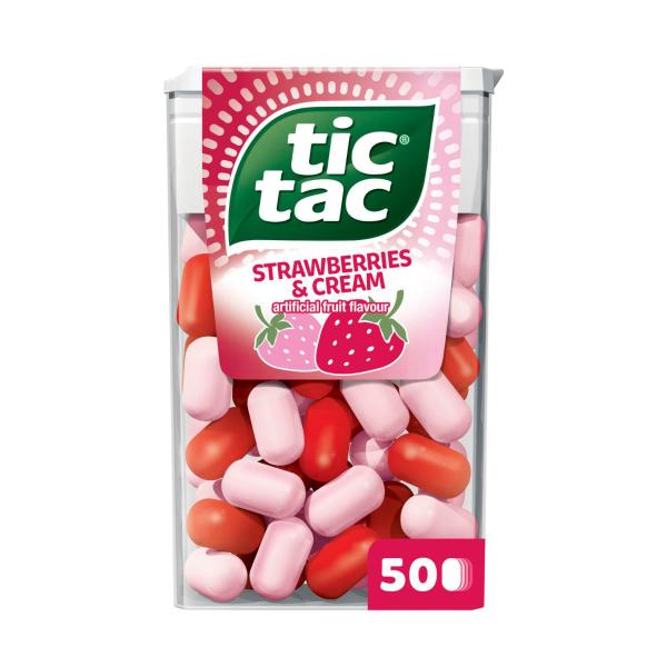 Buy Tic Tac Strawberry & Cream Mints 24g | Coles