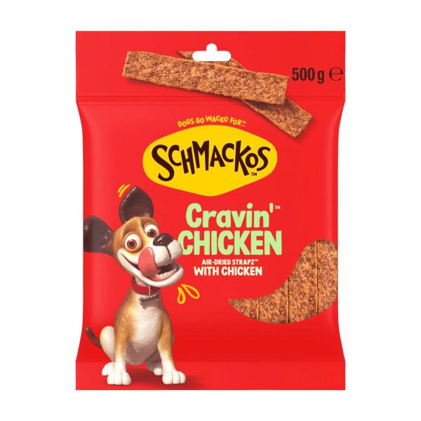 Schmackos Strapz Dog Treats With Chicken | 500g – Coles