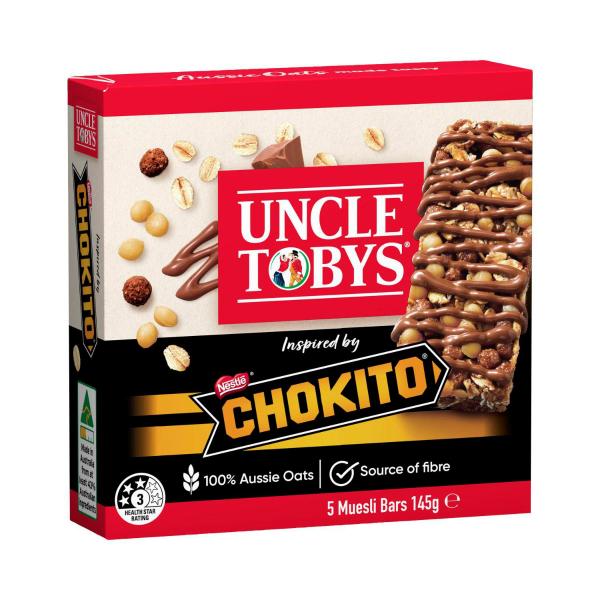 Uncle Tobys Chokito Mueli Bars 145g product image