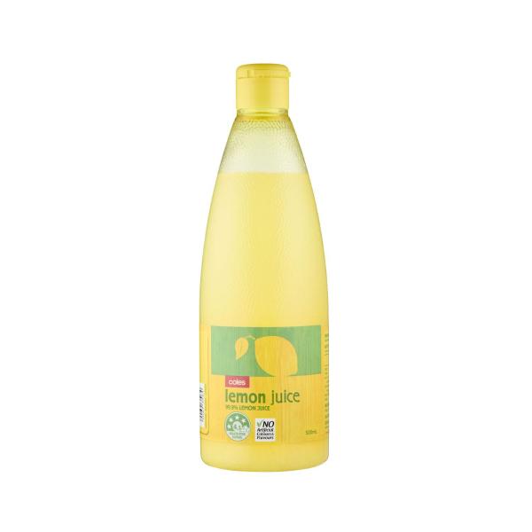 Coles Lemon Juice 500mL product image