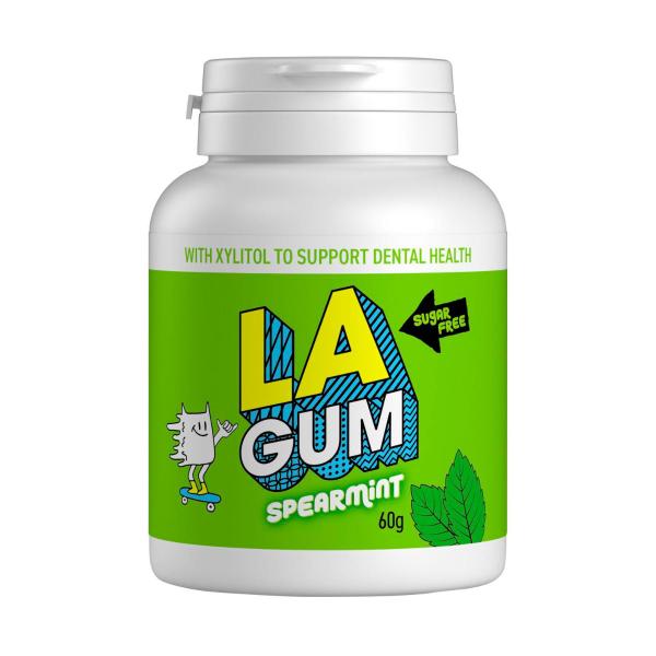 Spearmint Sugar Free Chewing Gum Bottle