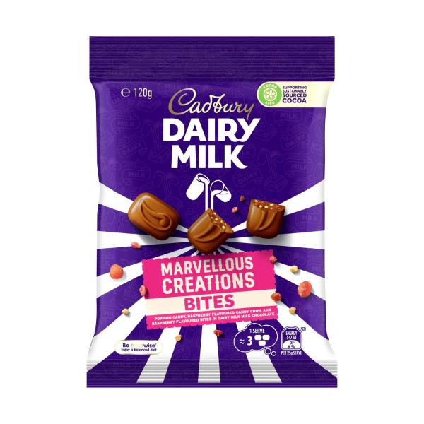 Cadbury Dairy Milk Marvellous Creations Bites | 120g – Coles