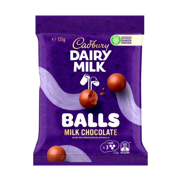 Cadbury Dairy Milk Pure Milk Balls | 135g – Coles