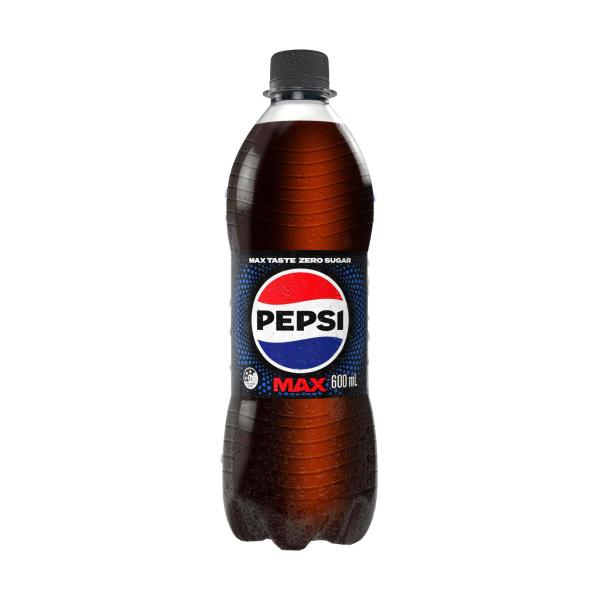 Pepsi Max No Sugar Cola Soft Drink Bottle 600mL product image