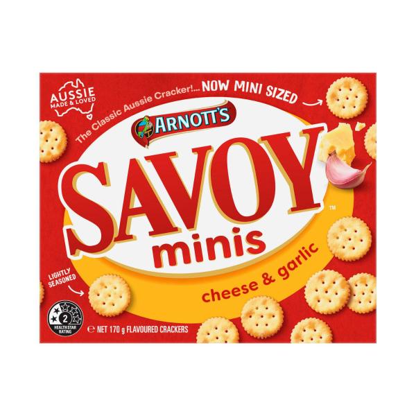 Savoy Minis Crackers Cheese & Garlic