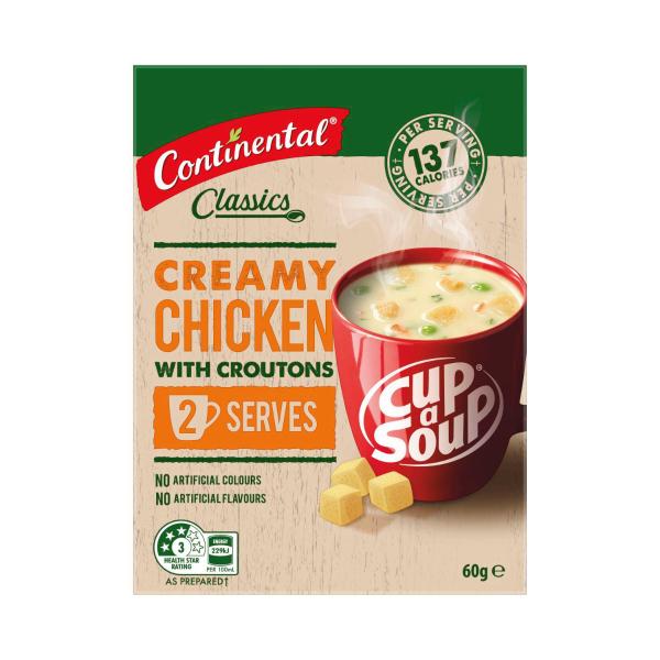 Cup A Soup Creamy Chicken with Croutons Serves 2